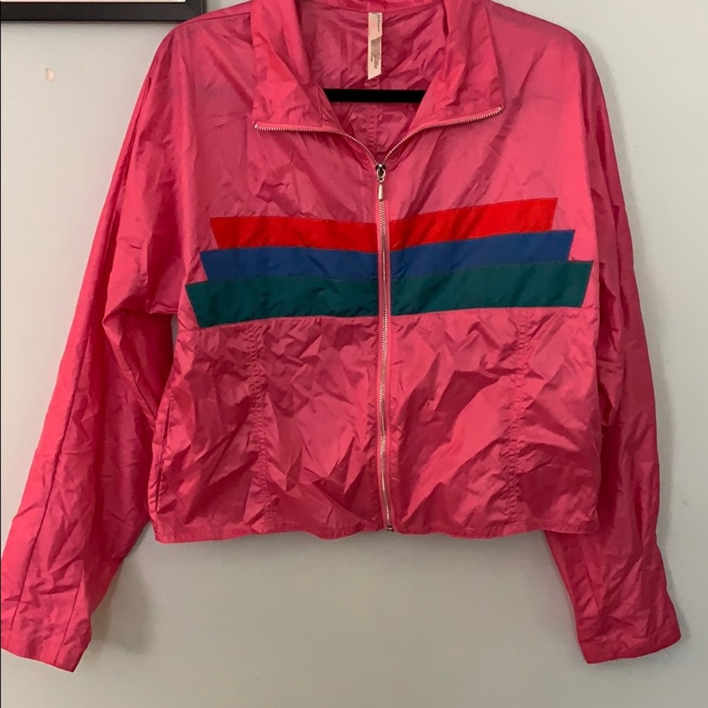 Free People pink crop jacket